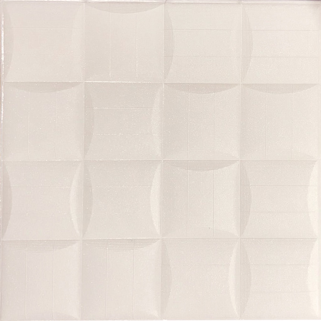 PROMO!! BUY 25 FREE 1 !! WALLPAPER FOAM 3D STICKER PREMIUM TEBAL 8MM-Ketupat Putih