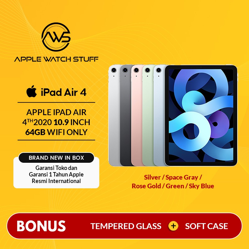 Apple iPad Air 4 / 4th Gen 2020 10.9 Inch 64gb Wifi On   ly