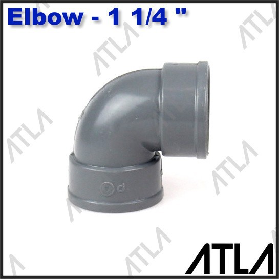 Elbow Pipa 1 1/4" PVC Cabang Knee L Sambungan Pipa 1 1/4 inch ICP076 - Ph28