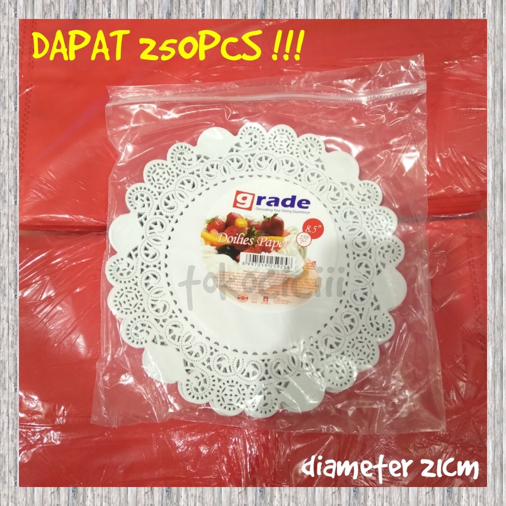 kertas renda besar pack putih kertas dollies kertas penutup nasi hajatan