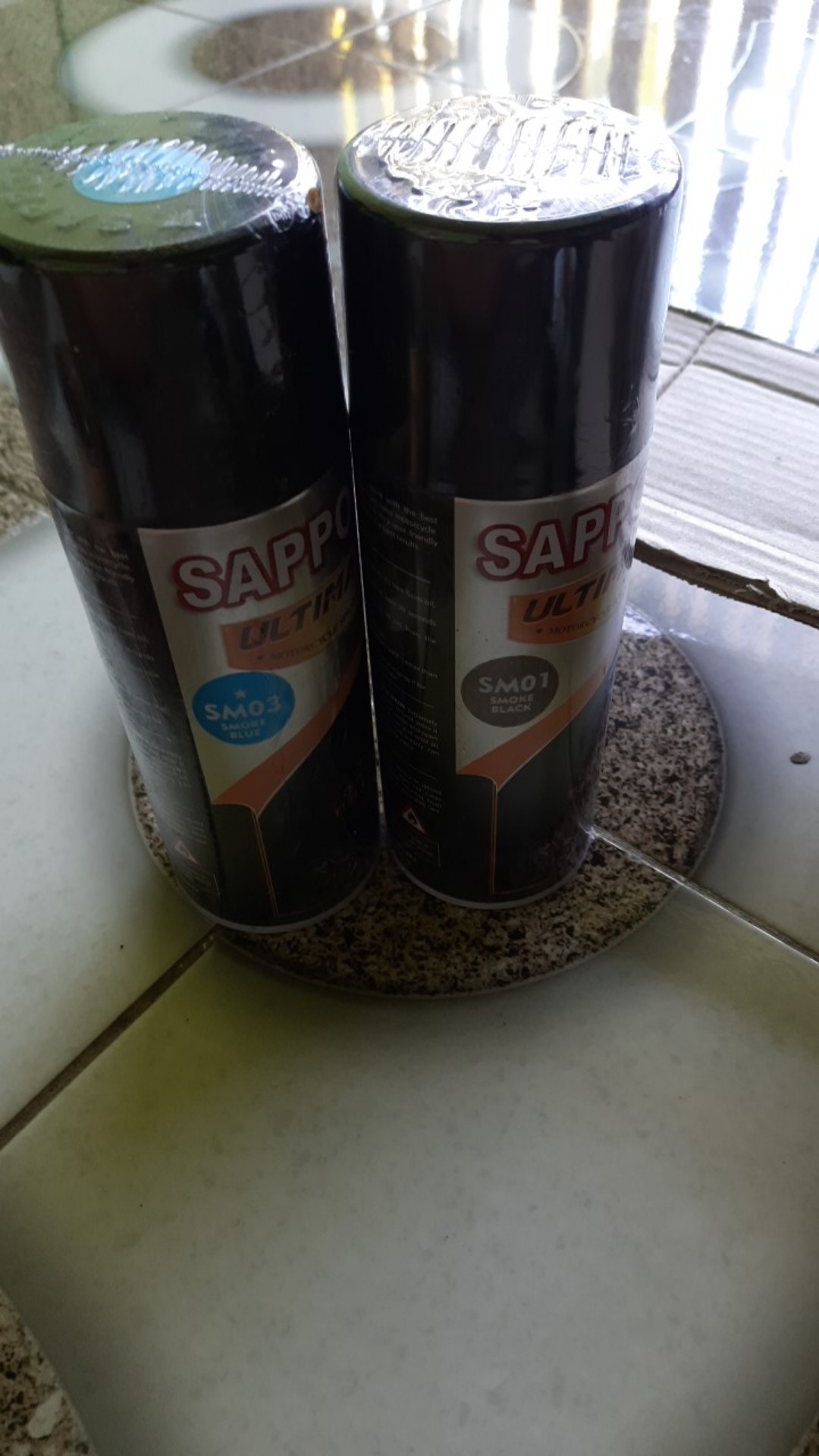 Sm03 Smoke Blue Transparan Sapporo Ultimate Cat Semprot 400ml