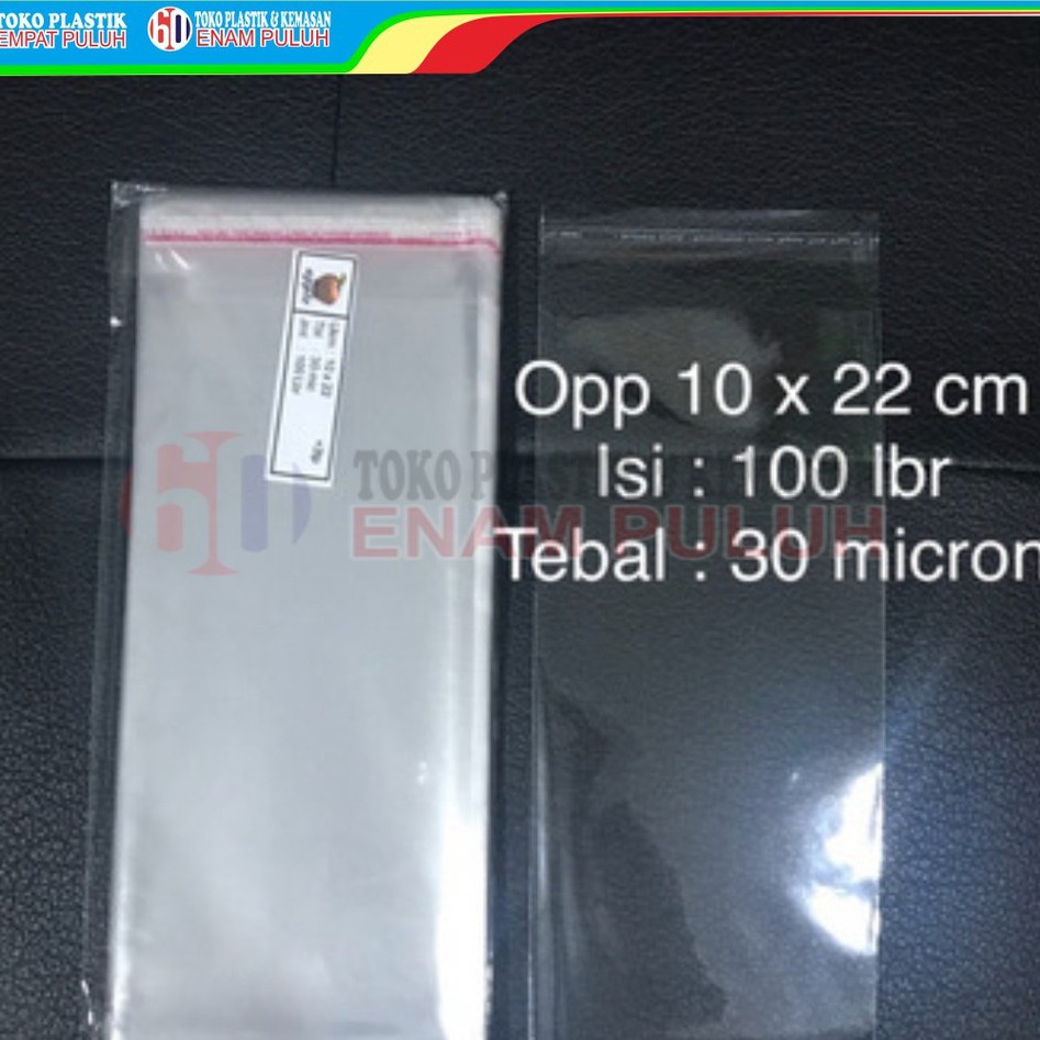 

Plastik opp lem tebal 03 10x22 10 x 22 seal 100 lembar pcs kaca 30 micron undangan bening murah