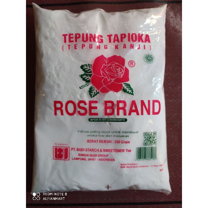 

Tepung Tapioka Rose Brand / Tepung Kanji 200gr