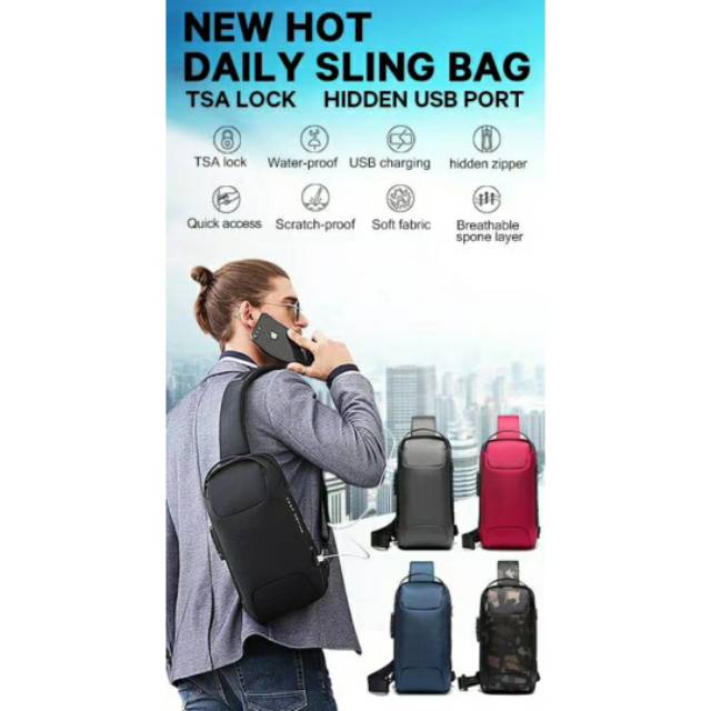 Bange Tas Selempang Pria Slingbag BG22085