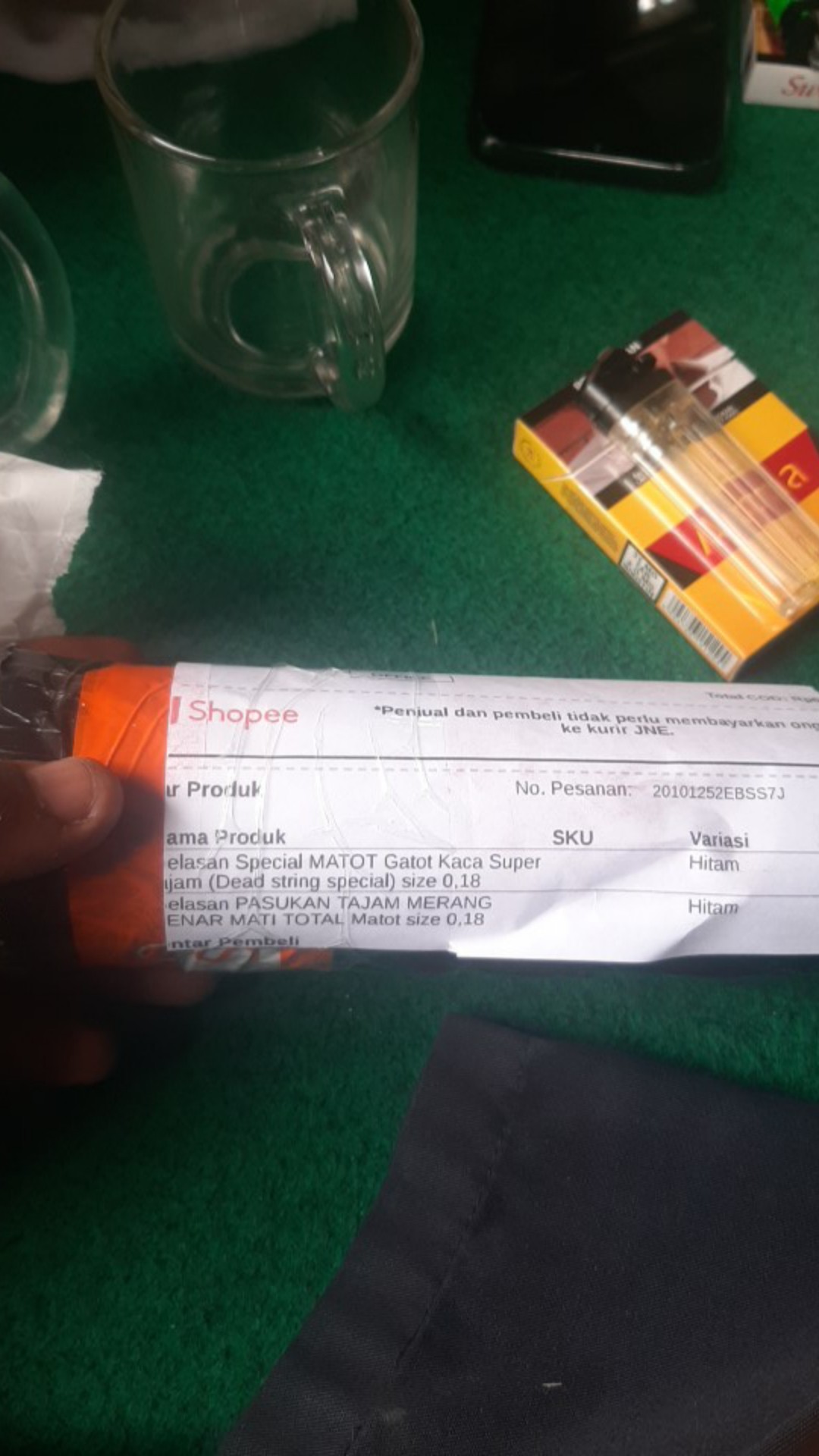 [cod]gelasan Pasukan Tajam Merang Senar Mati Total Matot Size 0,18