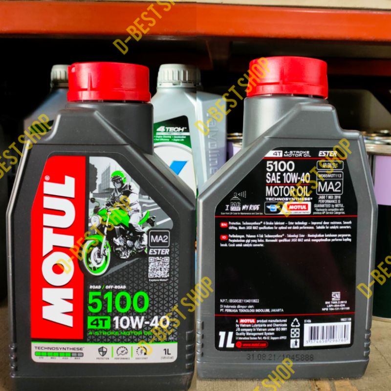 Oli MOTUL 5100 4T 10W-40 MA2 - 1 liter