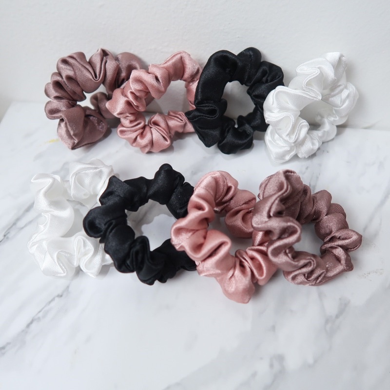 IKAT RAMBUT MINI SATIN SCRUNCHIES KOREA PREMIUM BEST SELLER