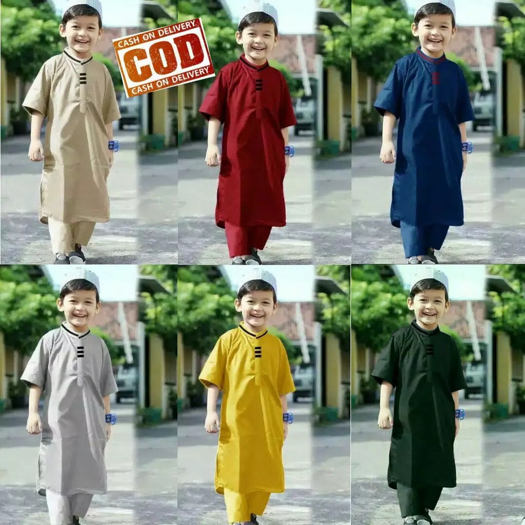 BAJU KOKO ANAK SETELAN PAKISTAN 3-11 TAHUN-4