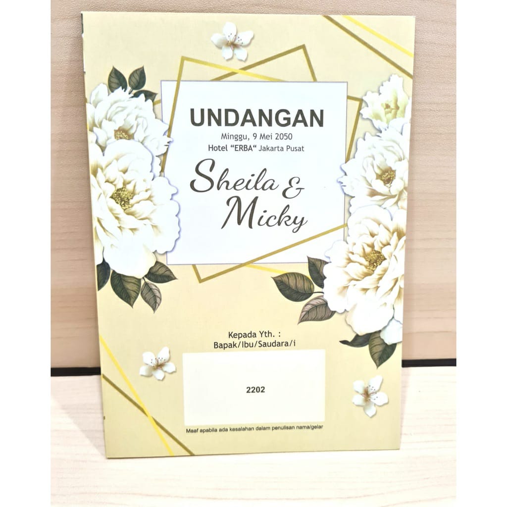 Undangan Pernikahan / Undangan Pernikahan Vintage Rustic Lucu Unik / Undangan Khitanan Lucu Unik