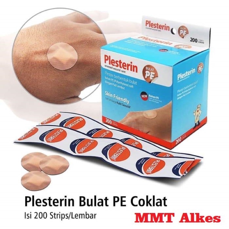 Plesterin Bulat PE coklat dan transparan isi 200pcs