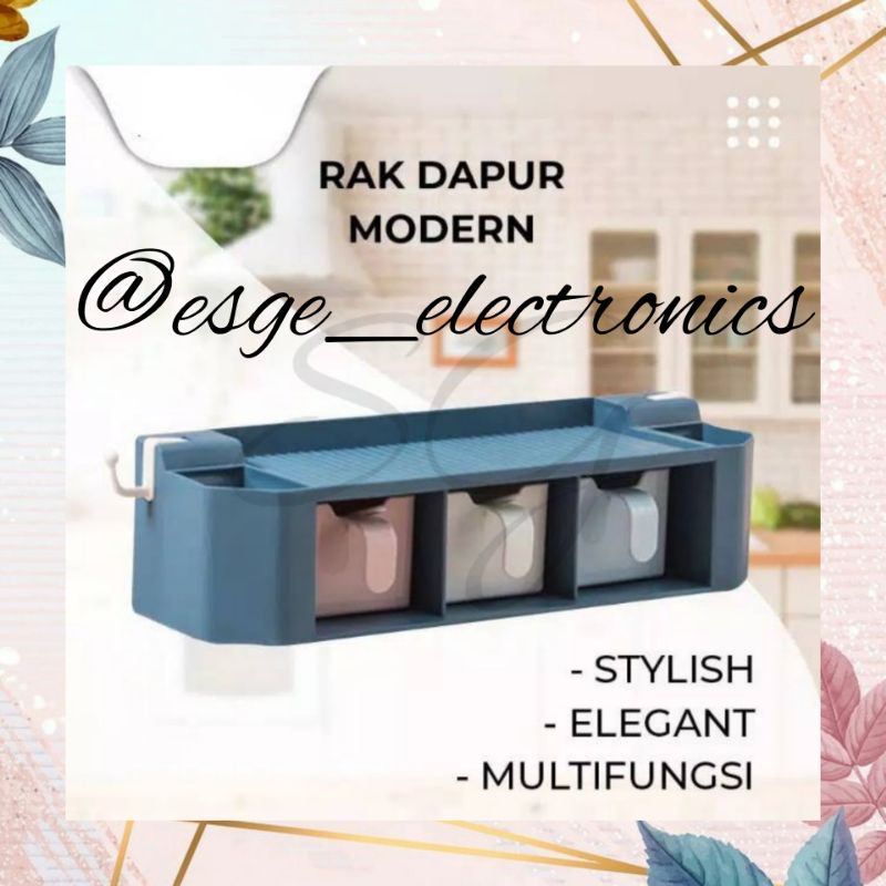 RAK BUMBU DAPUR TEMPAT BUMBU DAPUR TEMPEL KOTAK BUMBU DAPUR GANTUNG SERBAGUNA BUMBU DAPUR PLASTIK
