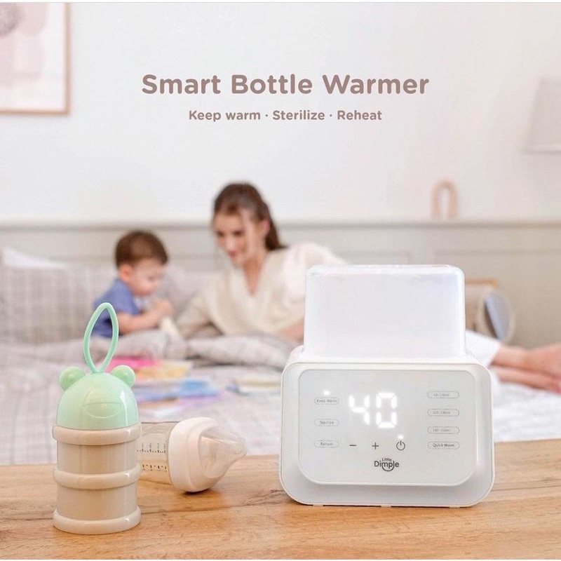 Little Dimple Smart Warmer Bottle Pemanas Susu Asi Bayi Steril Botol Bayi Kado Bayi Lahiran Newborn