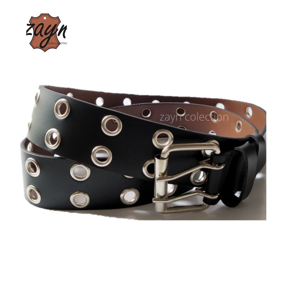 Gesper Ikat Pinggang Wanita Korea Sabuk Ring Belt Women Belt Double Eyes For Jeans Murah Kekinian