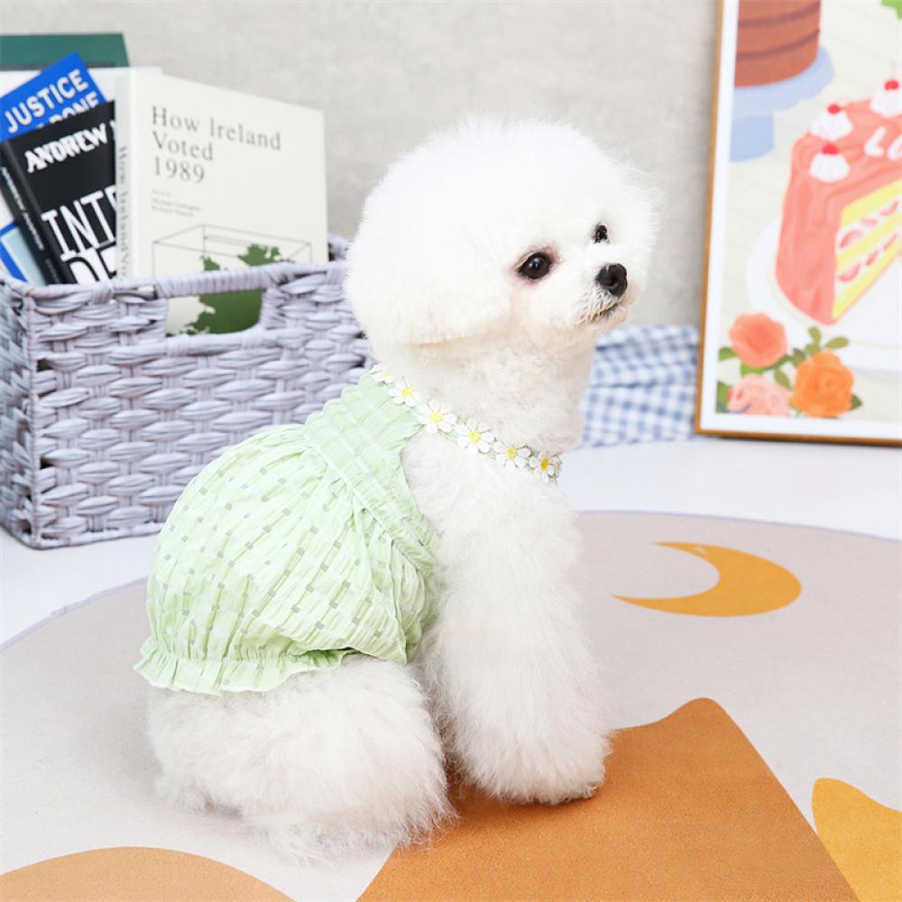 Timekey Dress Anjing Peliharaan Motif Lentera Bahan Lembut Nyaman Untuk Musim Panas S9Z1