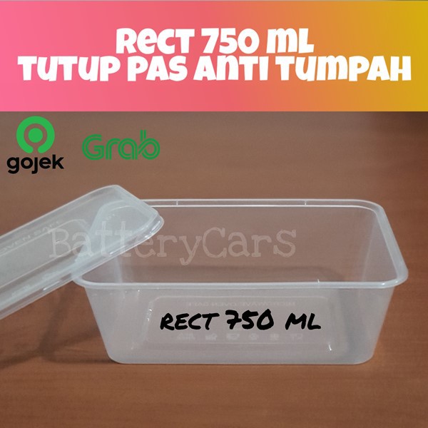 Jual Thinwall Rect 750ml Thinwall 750ml Persegi Panjang Kotak Makan Plastik 750ml 7433