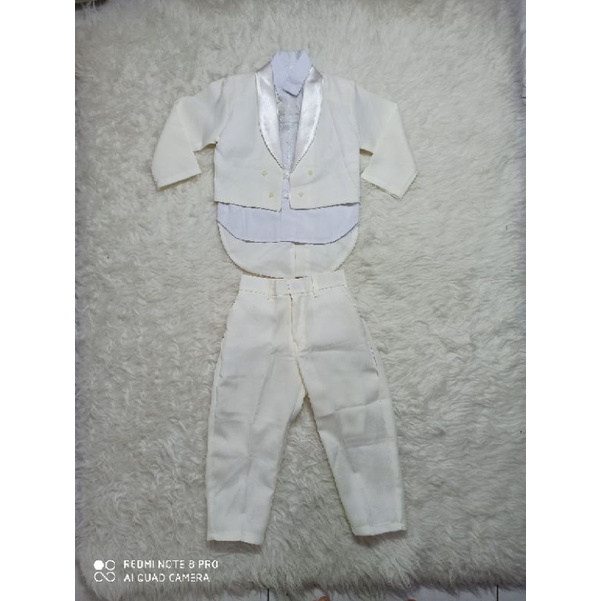 Jas Putih anak cowok laki-laki size 3 tahun