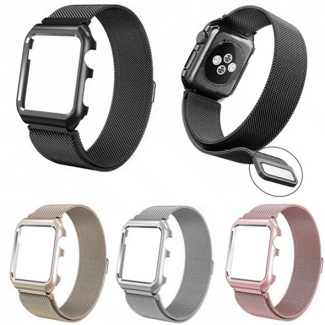 Strap Apple watch 38mm 38 mm iwatch milanese magnet loop case cover