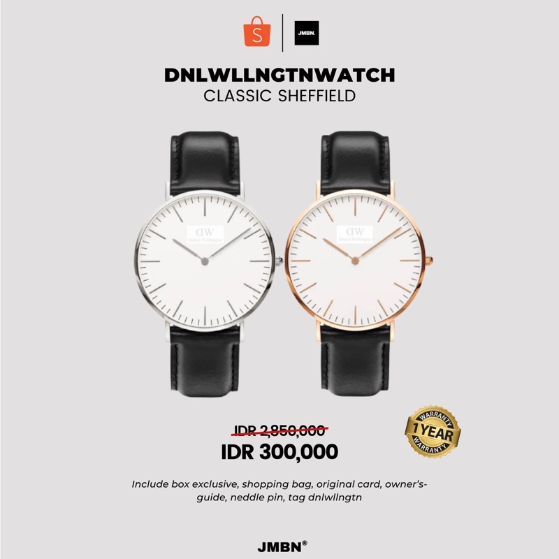 [TERLARIS - COD] JAM TANGAN PRIA WANITA DW CLASSIC SHEFFIELD WHITE