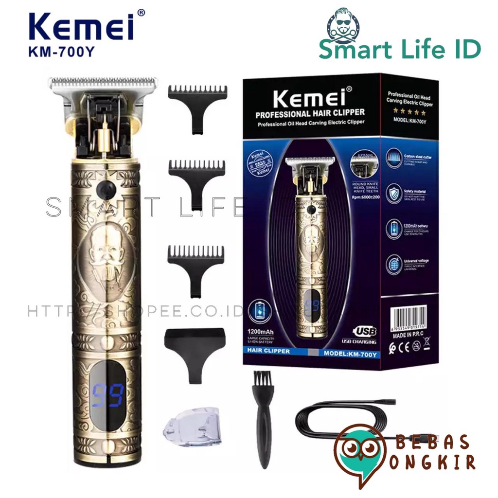 Kemei Alat Cukur Rambut KM 700 Y Hair Clipper Professional Barber Trimmer Detailer Elektrik Cukuran KM 700Y