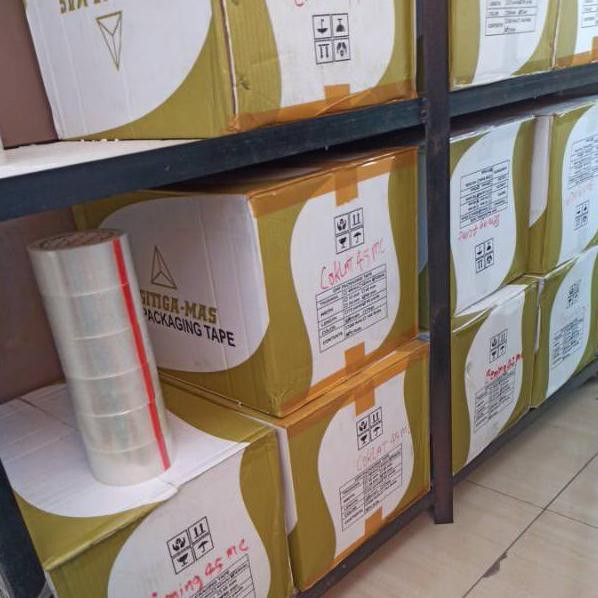 

BEST SELLER!!! Lakban Bening 2 inch x 90 y x 45 mc OPP Tape merk Segitiga Mas