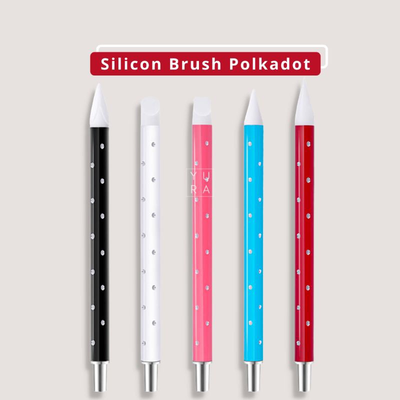 Silicon Brush Carving Pen 3D Nail Art Polkadot (NP-4)