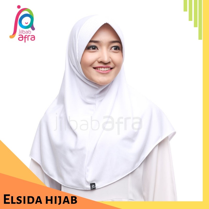 HIJAB INSTAN Jilbab  Afra BERIA warna  Putih  size XS S M 