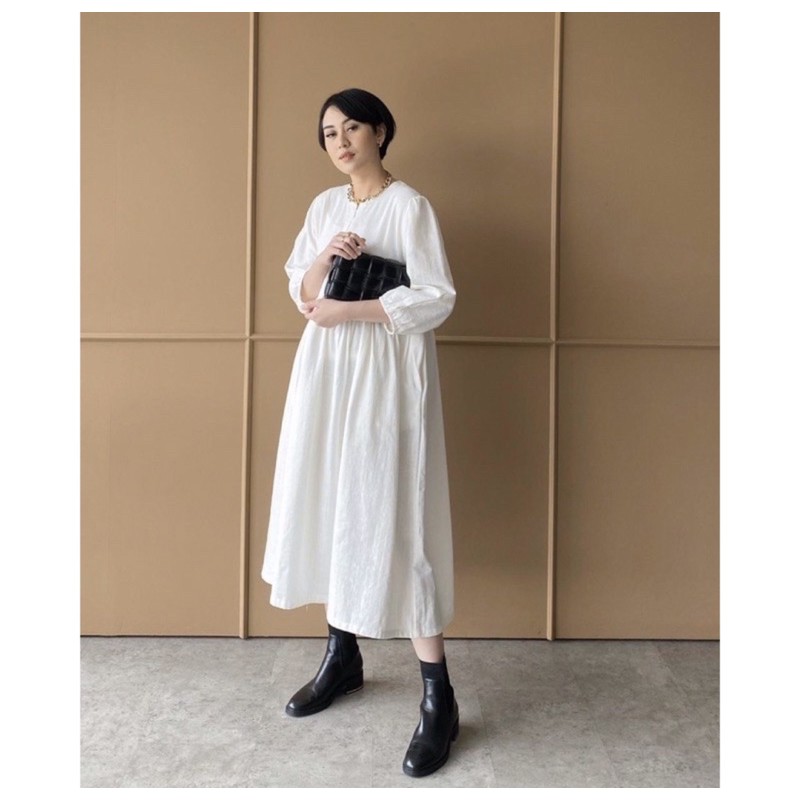 Preloved Ghia Dress White Trick & Tricky