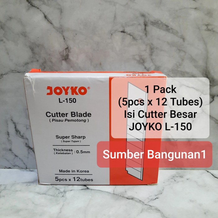 

Update Isi Cutter Besar Joyko L-150 1Pack Mata Pisau Potong Kater L 150 Berkualitas