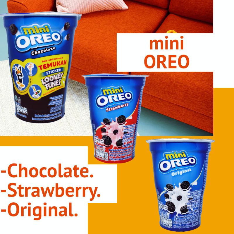 

mini OREO Cookies Cup Original/Chocolate/Strawberry Mocha 61.3 gr