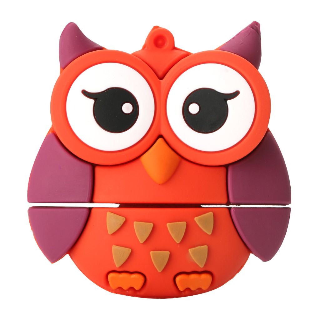 Flash Disk Usb 2 0 Kapasitas 16gb Desain Kartun Burung Hantu Lucu