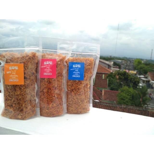 

GROSIR || RPS Bawang Goreng Crispy || Tanpa pengawet makanan dan bahan Kimia || Kemasan 100grm
