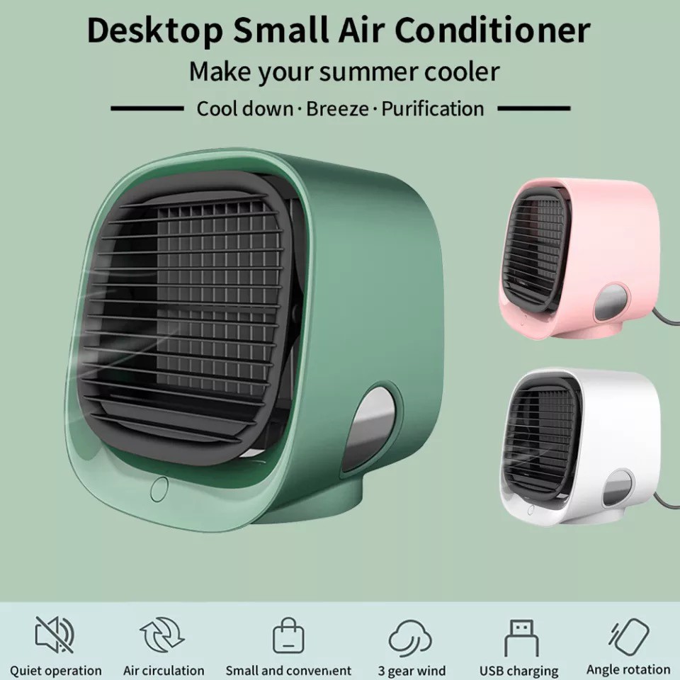 NOBU Air Cooler Fan Mini AC Portable Kipas Angin Pendingin USB High Quality AC Mini Humidifier