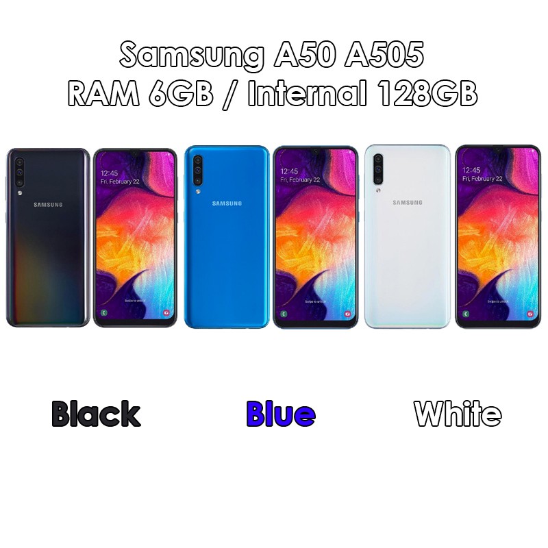 Samsung Galaxy A50 A505 - 6GB 128GB (6/128) - Black / Blue / White