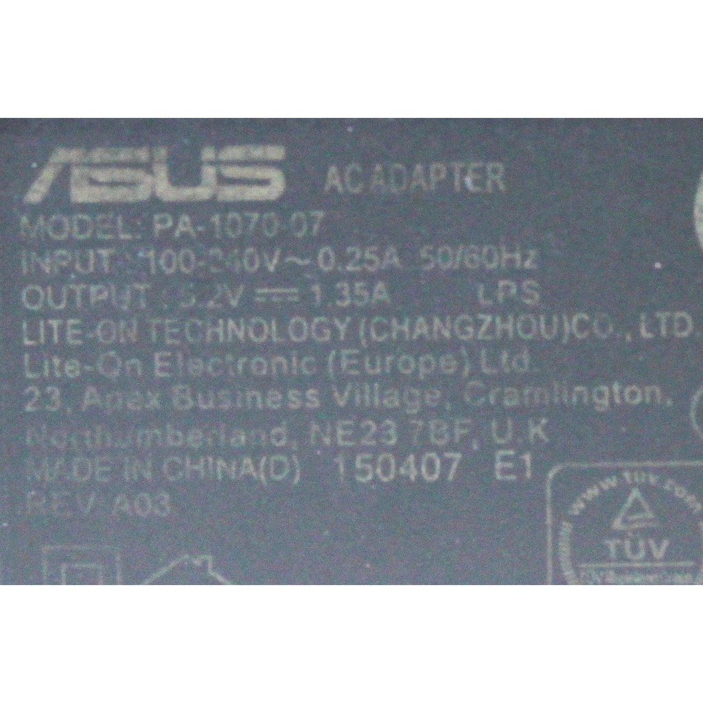 Adaptor Batok Charger Asus 1.35A Original Bawaan HP