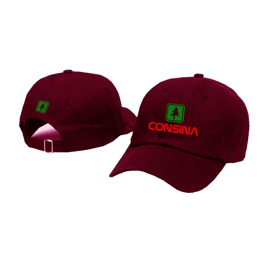 Topi Distro Pria / Fashion Pria Wanita / Topi Baseball Consina Logo Red - Premium