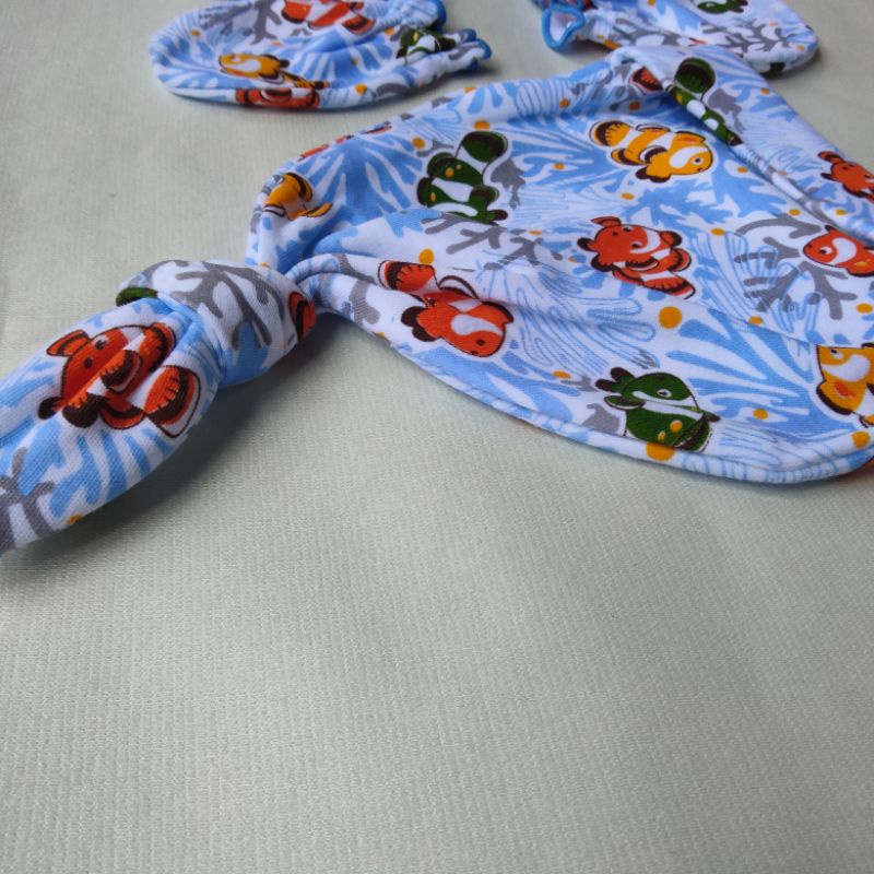 1 SET TOPI DAN SARUNG TANGAN KAKI BAYI NEWBORN SNI / 1SET TOPI SARTAKI BAYI