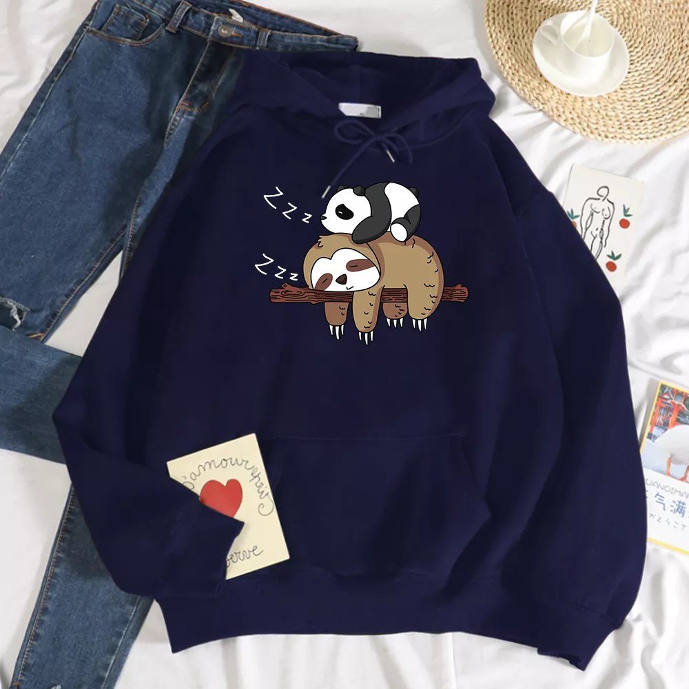 Hoodie Wanita Oversize Korean Style Xxl Murah Hodie Wanita Oversize Tebal Sweater Polos Ori Panda