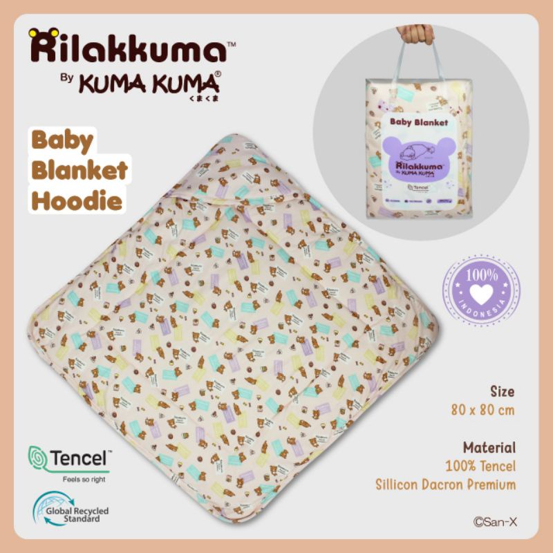 Baby Blanket Hoodie / Selimut Topi Kuma