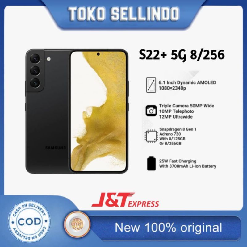 Samsung S22+ 5G 8/256 Ram 8gb internal 256gb Garansi Resmi