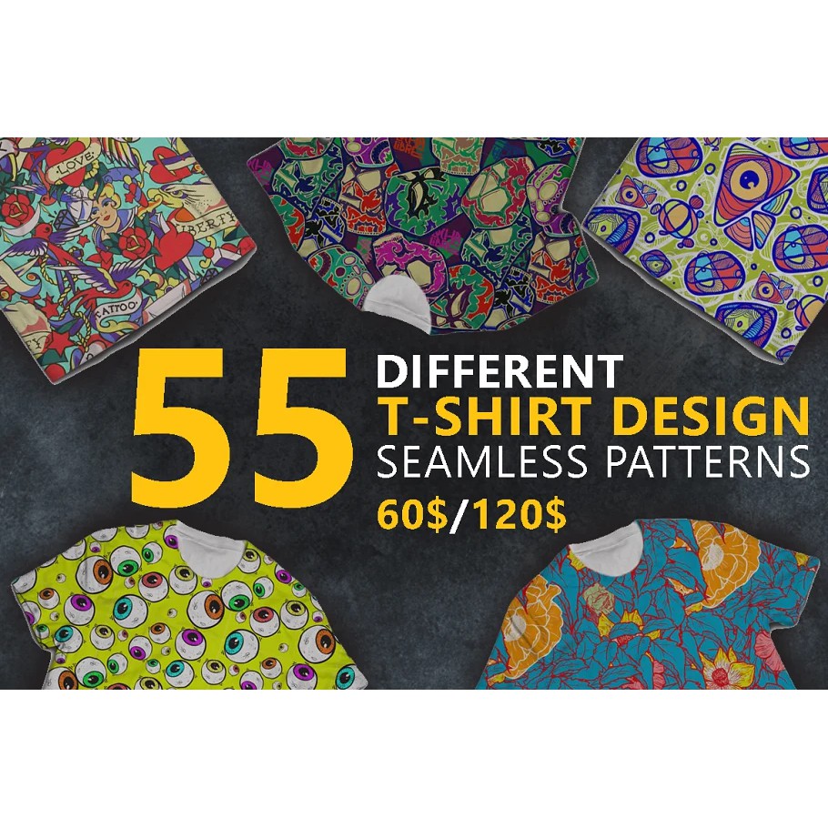 T-Shirt Design Pattern Bundle - Adobe Illustrator