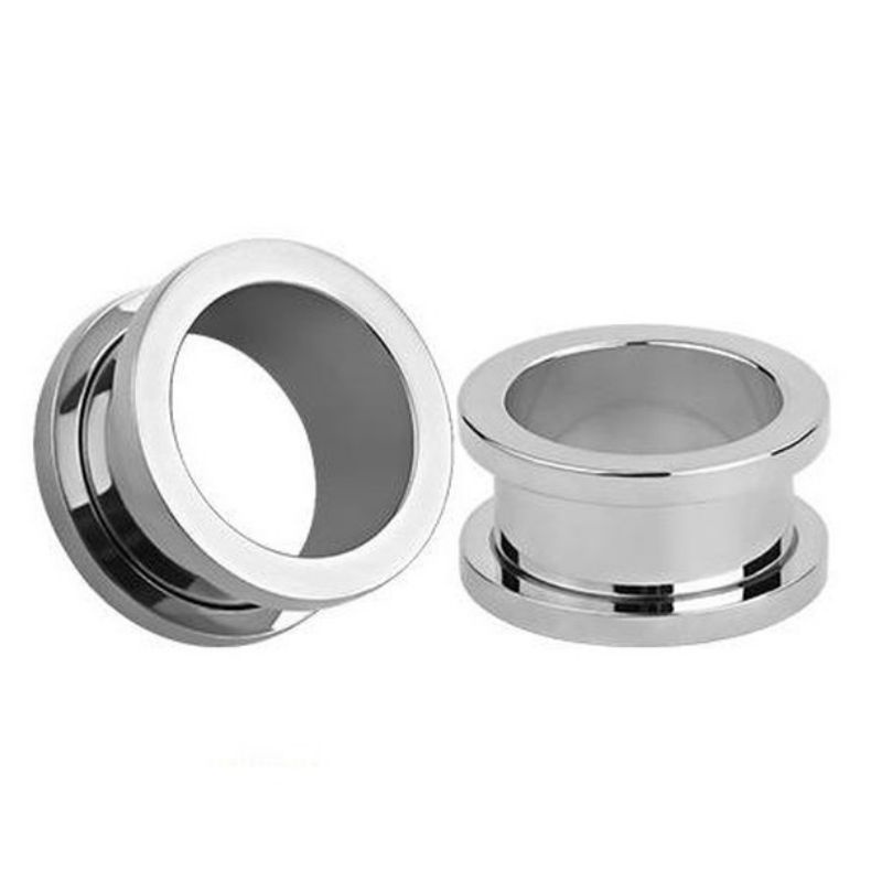 piercing xupingtitanium silver / earplug silver / pirsing telinga silver