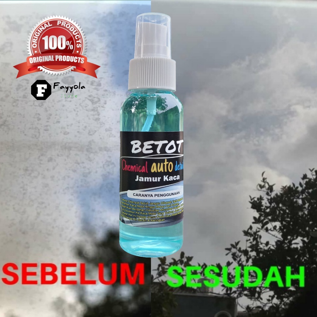 Pembersih Jamur Kaca Mobil efek Daun Talas / Betot / Waterspot Remover