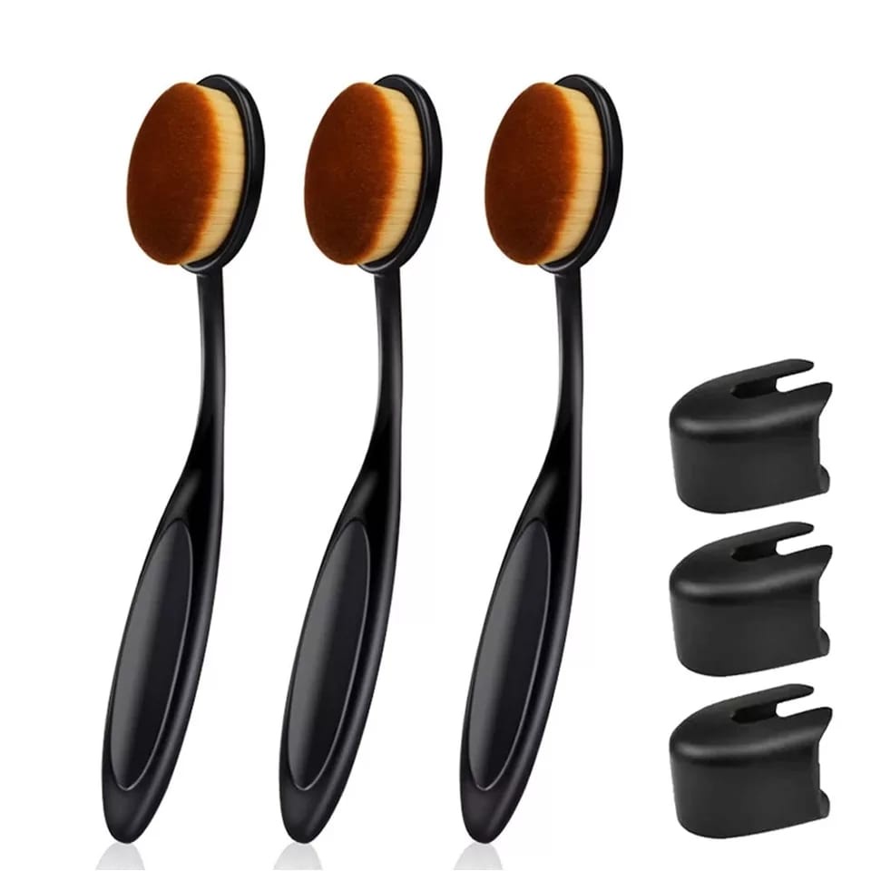 Kuas Oval Foundation Kuas Make Up Kuas Oval Gagang Oval Brush Oval Make Up