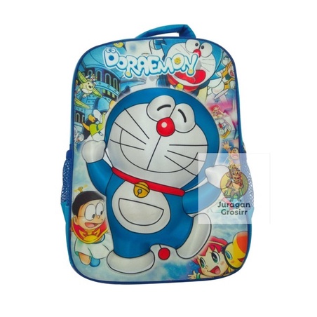 JG - TAS RANSEL ANAK SEKOLAH SD EMBOS FIBER KARAKTER DORAEMON TAS ANAK SD