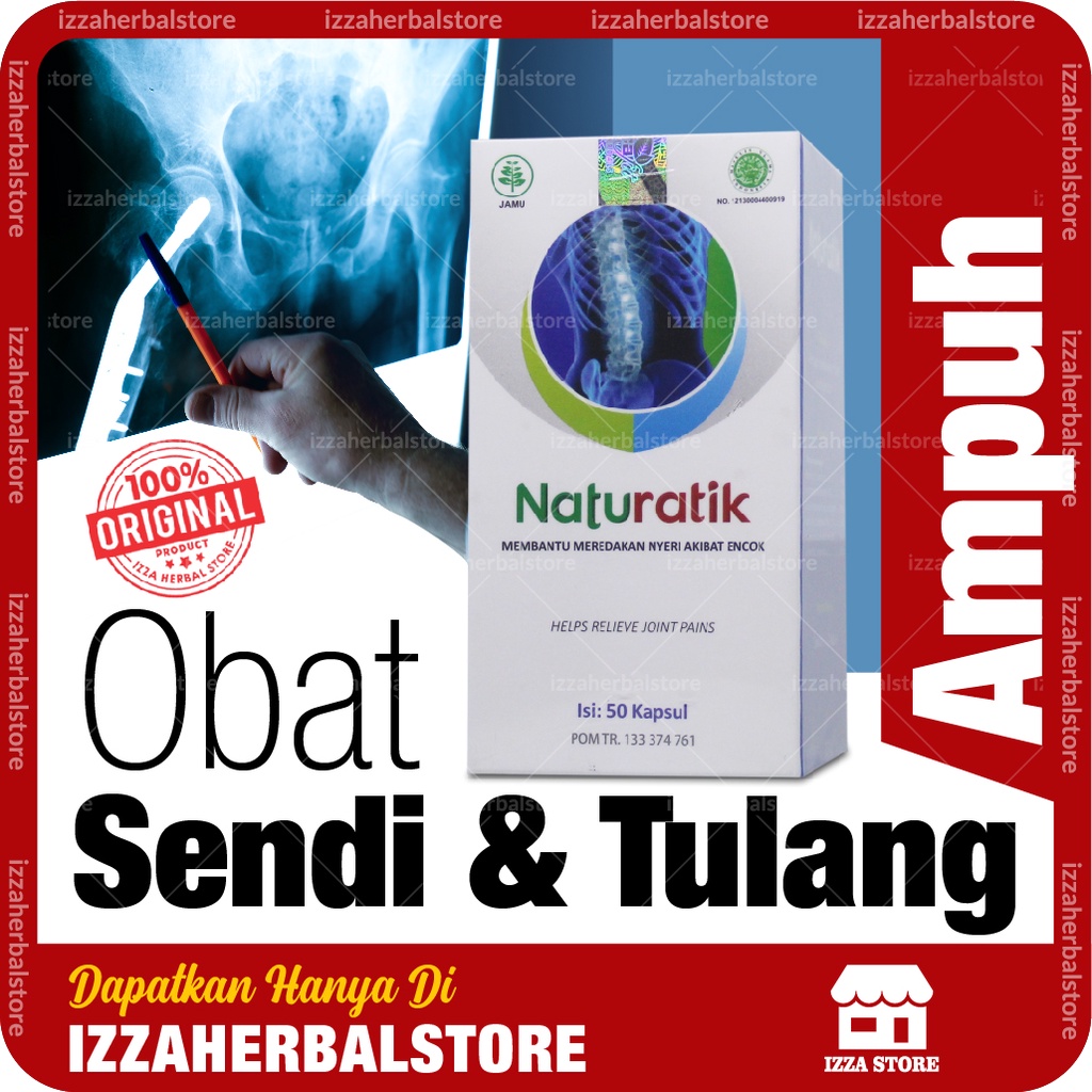 OBAT SENDI Naturatik Isi 50 Butir Kapsul Mampu Mengatasi Sakit Sendi Dan Tulang AMPUH ORIGINAL