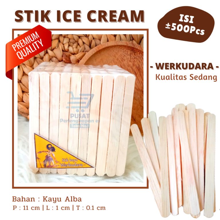 Stik Es Krim Stik Ice Cream Stik Es Krim Halus Stik Kayu Stik Es Krim Isi 500pcs Stik Es Krim Kayu S