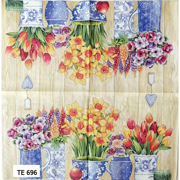 TISU NAPKIN DECOUPAGE EROPAH 33X33 CM TE 696  TTS