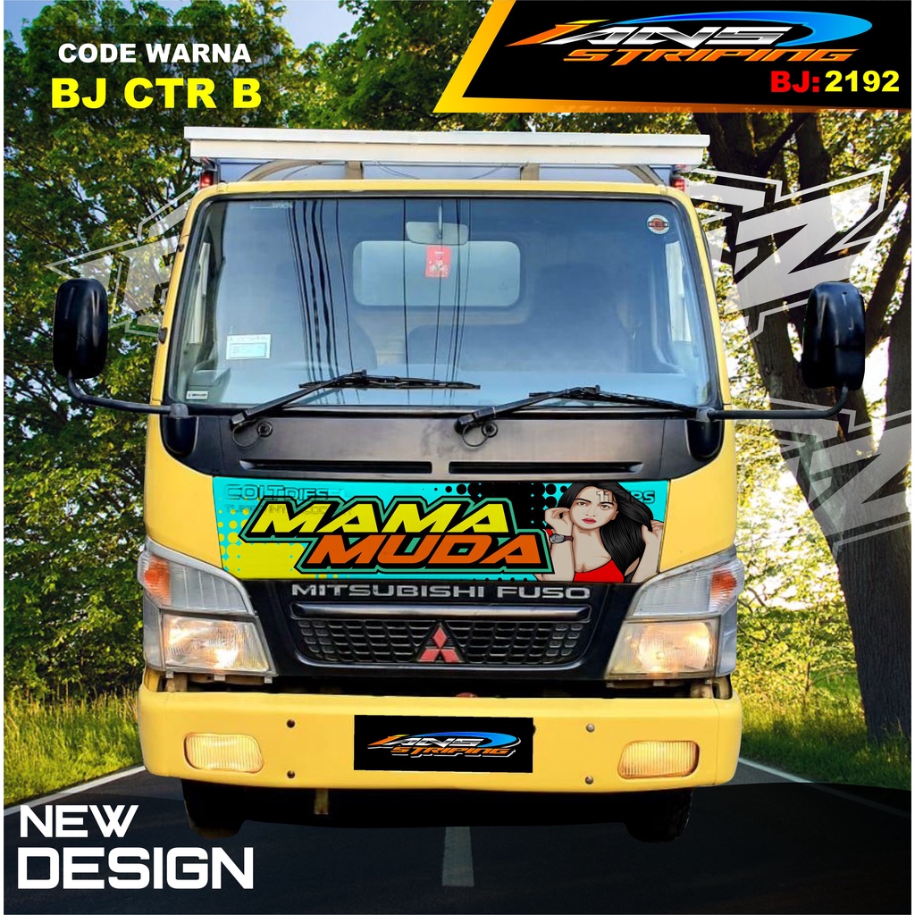 STICKER VARIASI KAP DEPAN TRUK FUSO / STIKER KABIN TRUK RAGASA,UMPLUNG / STIKER KAP CUP DEPAN TRUK DINA,FUSO