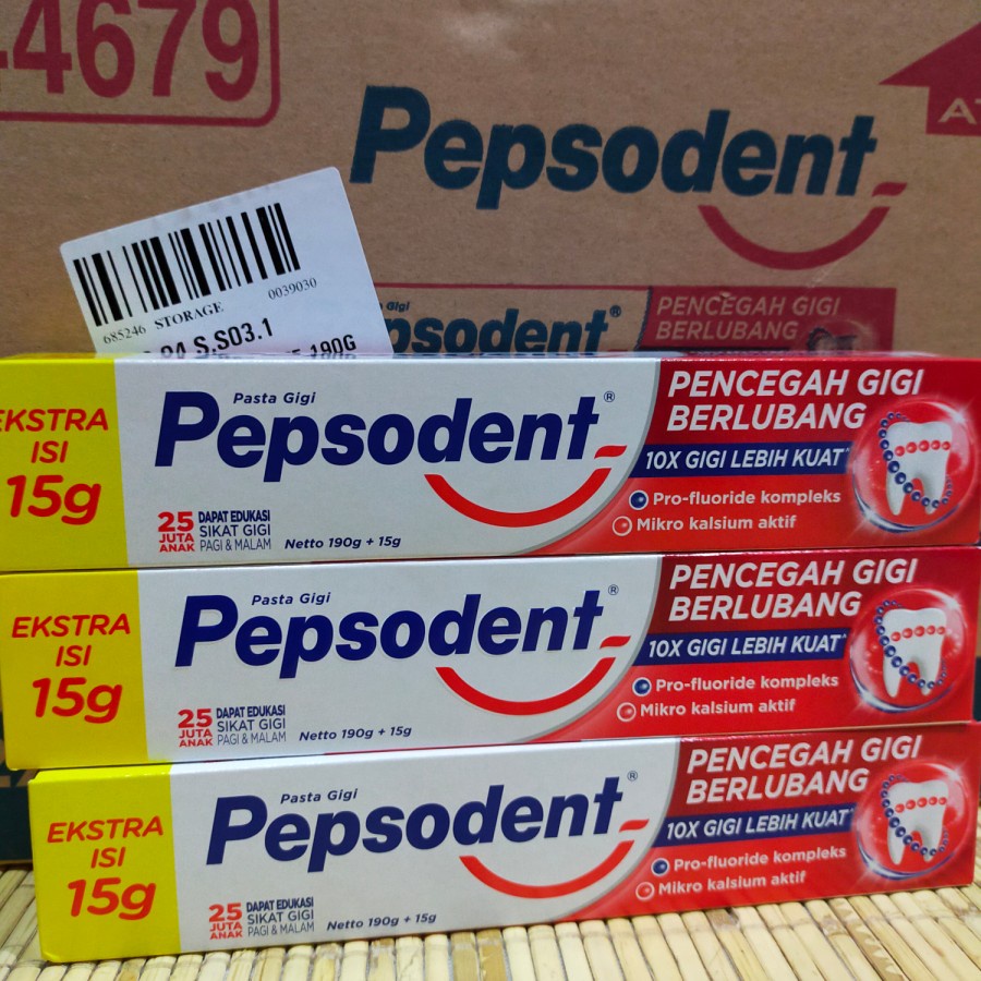 pepsodent pencegah gigi berlubang 190g