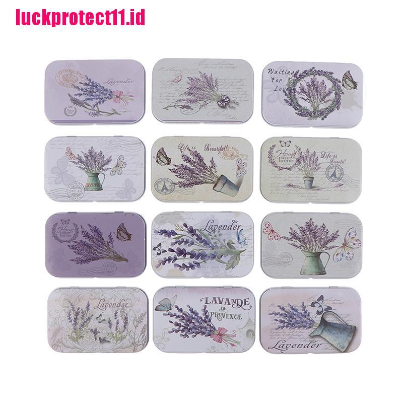 (LUCK11) Kotak Permen / Perhiasan mini Motif Lavender Untuk Pesta